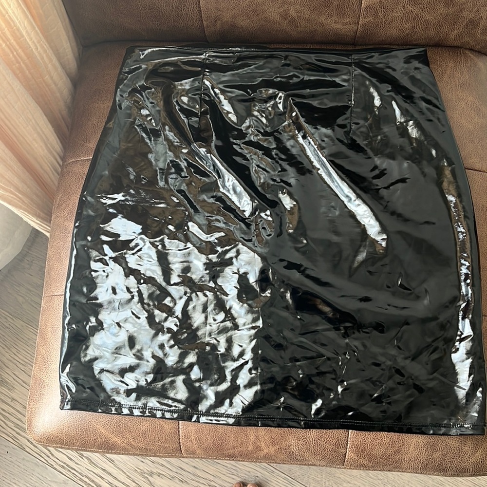 Faux Leather mini skirt